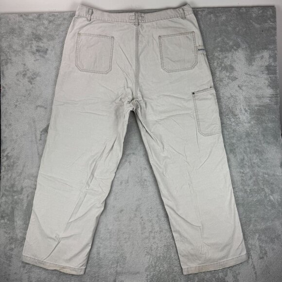Vintage Nautica Jeans Mens Double Knee Y2K Carpenter Canvas Pants Cargo Casual - Picture 3 of 12
